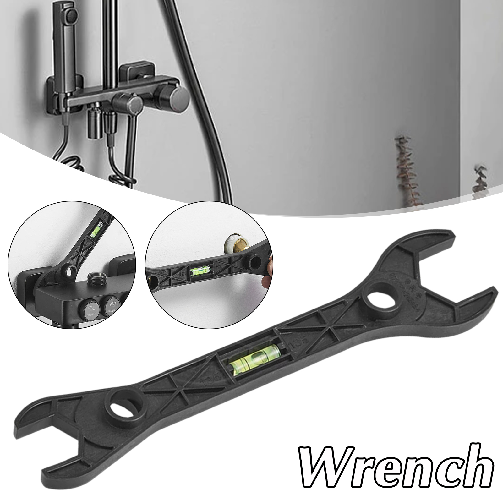 Home Bathroom Hardware - Shower Mixing Valve Wrench Dual Headed