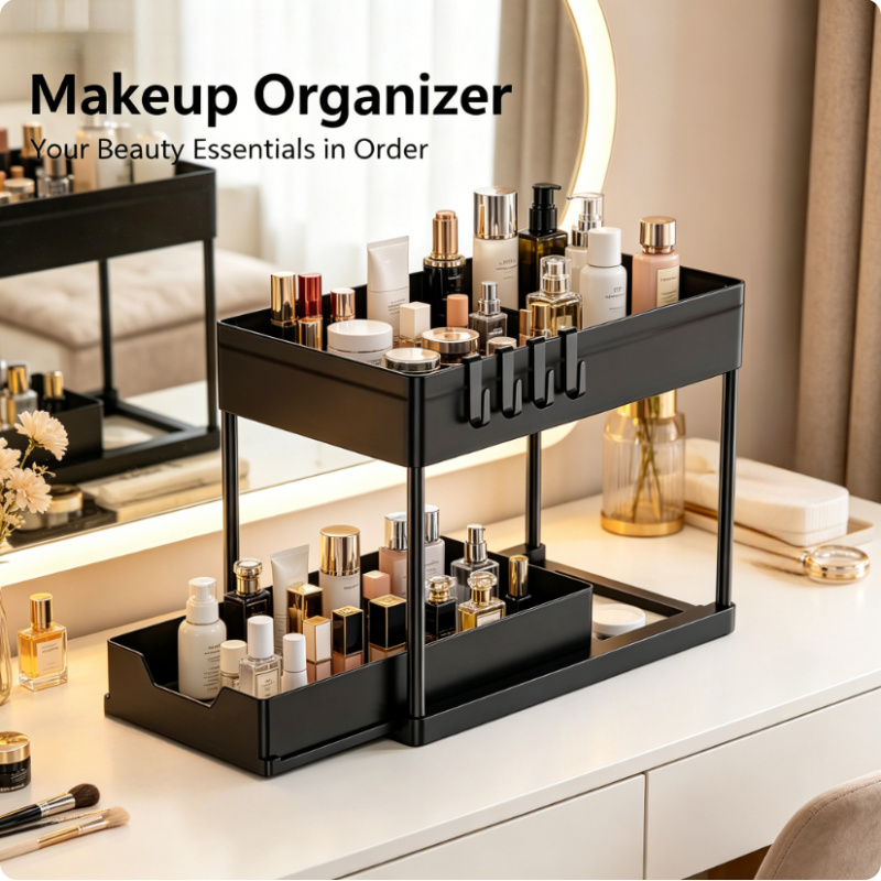 Home Depot Bathroom Sink - Under Sink Organizer 2 Layer Sliding