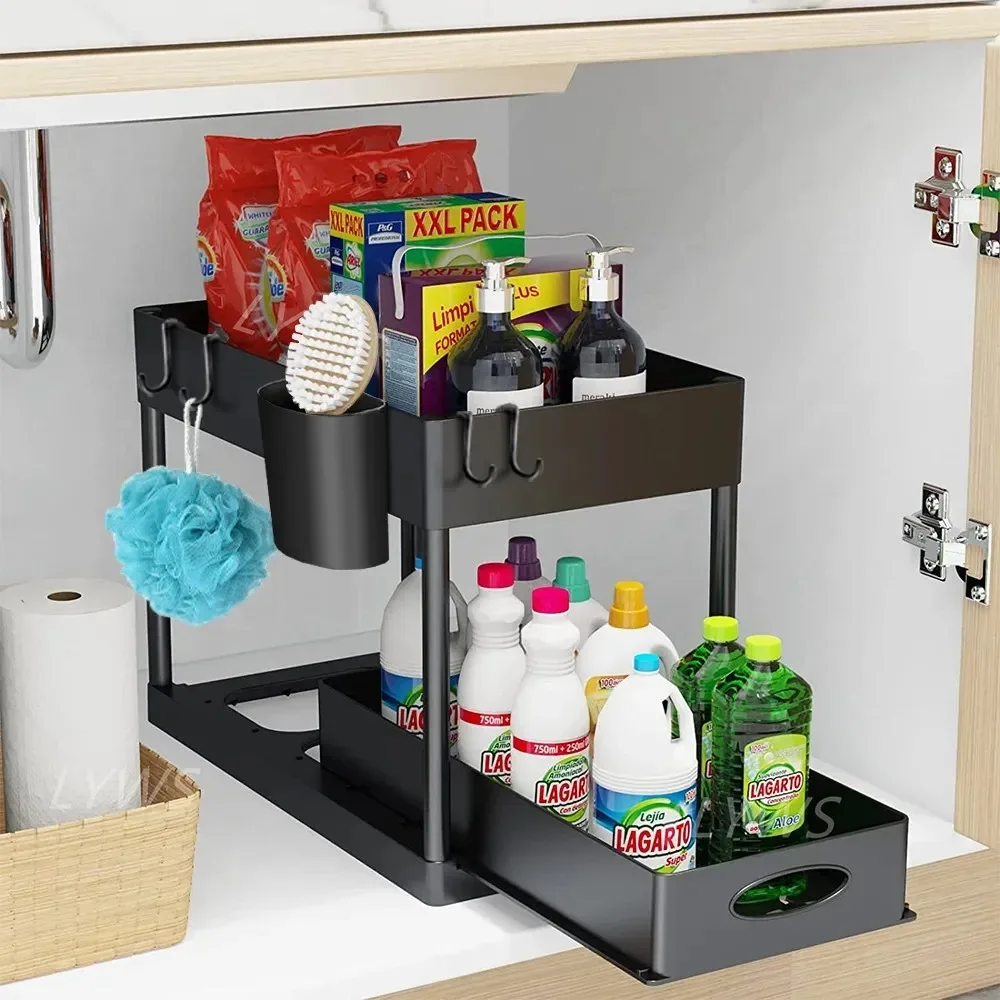Home Depot Bathroom Sink - 2 Tier Under Sink Sliding Cabinet