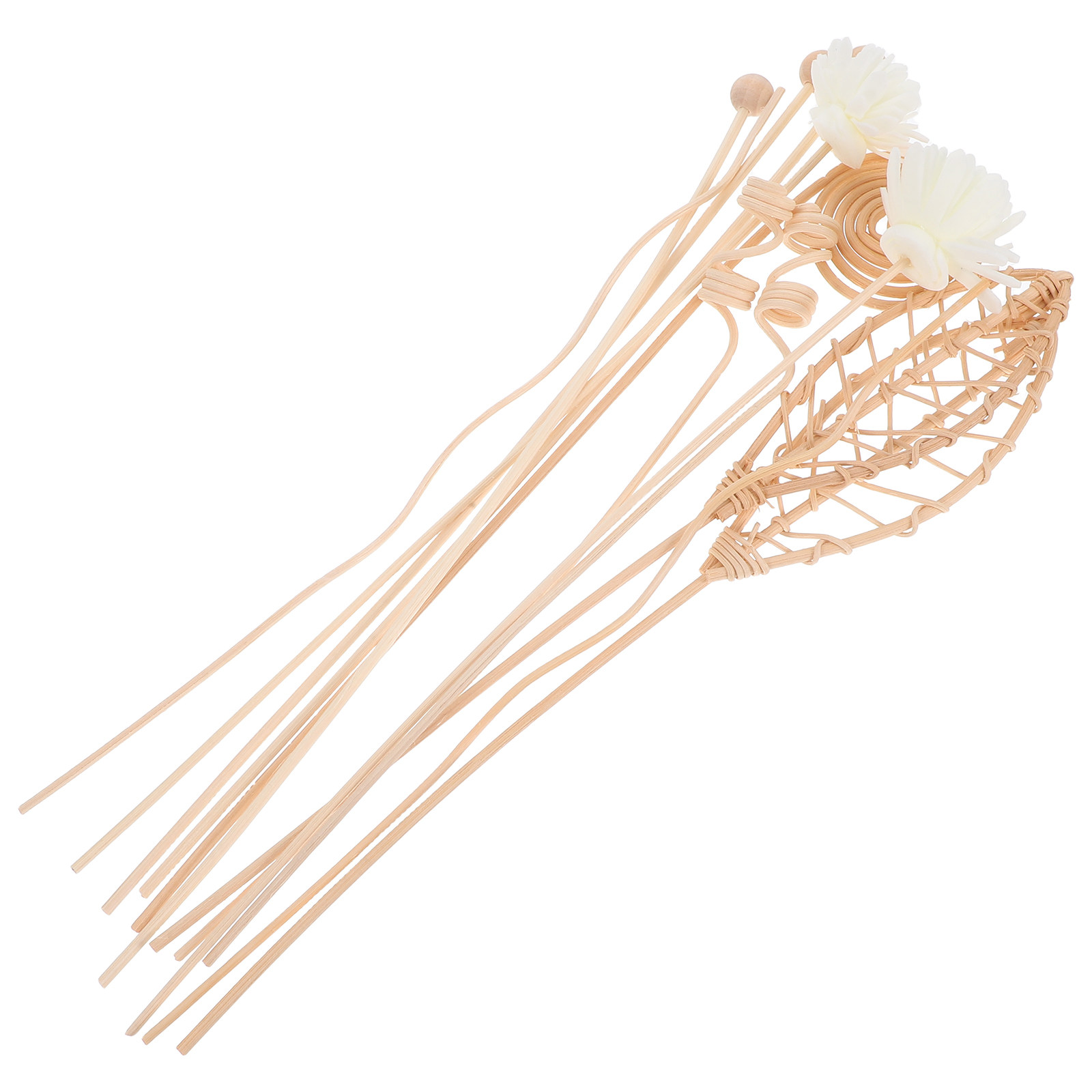 Home Bathroom Freshener - 12Pcs Flameless Aroma Diffuser Sticks Natural