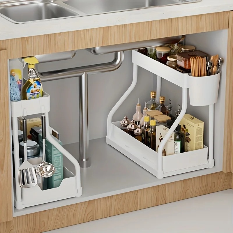 Home Depot Bathroom Sink - Under Sink Organizer Space Saving 2