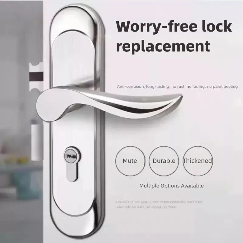 Home Bathroom Hardware - Press Type Silent Stainless Steel Interior