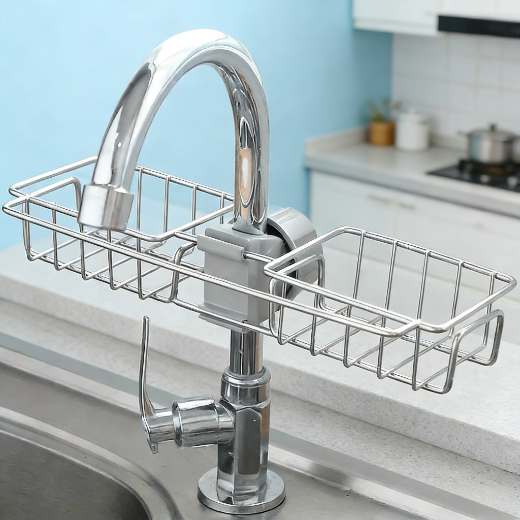Home Depot Bathroom Sink - Stainless Steel Faucet Shelf Organizer with