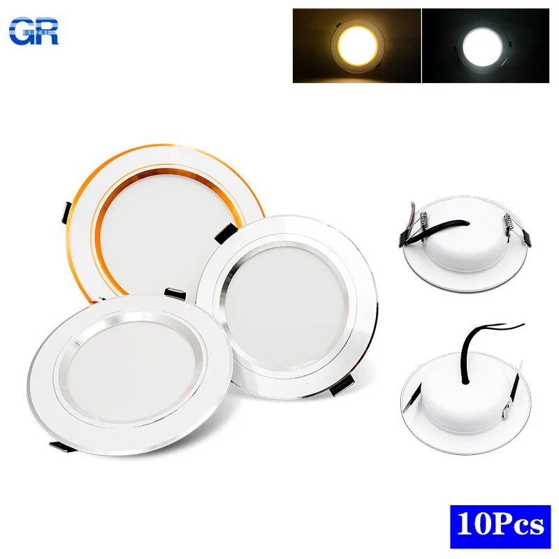 10pcs/lot Led Downlight  AC 22 - Home Of The Year Bathroom reseña y precio