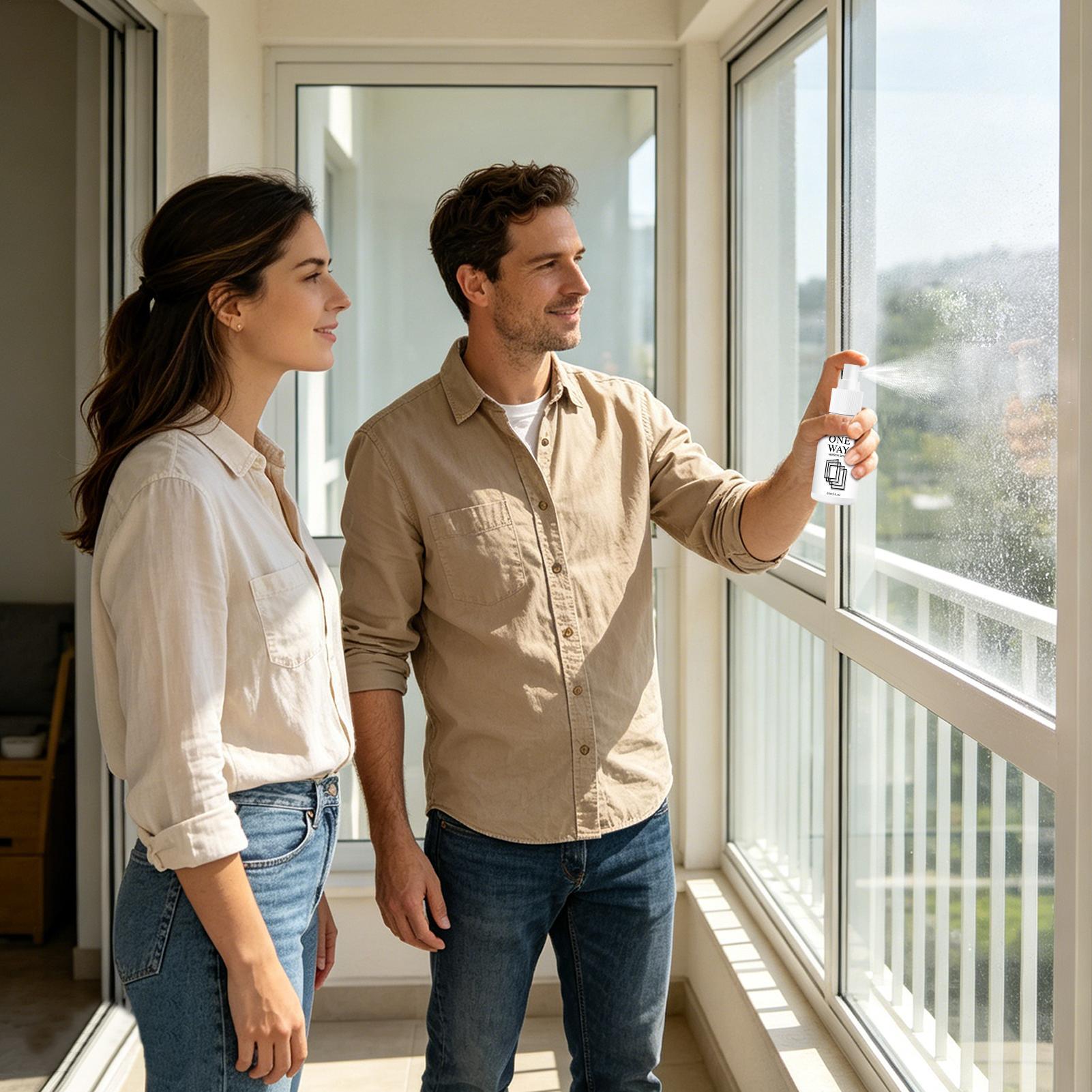 Glass Cleaner Spray Instant An - Home Bathroom Window Tint reseña y precio