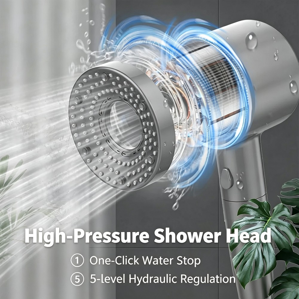 5 Adjustable Modes of High-Pre - Home One Bathroom Accessories reseña y precio