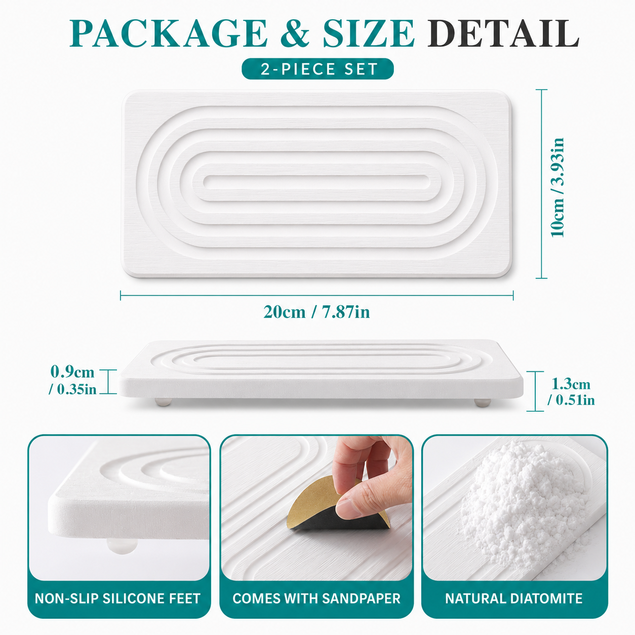 2 Pack Diatomite Tray Fast Dry - Home Depot Bathroom Sink reseña y precio