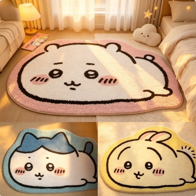 Hot Chiikawa Cartoon Rug Anime - Home Bathroom Supplies reseña y precio