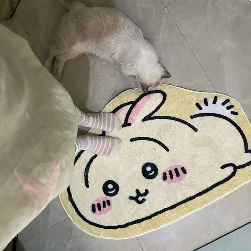 Hot Chiikawa Cartoon Rug Anime - Home Bathroom Supplies reseña y precio