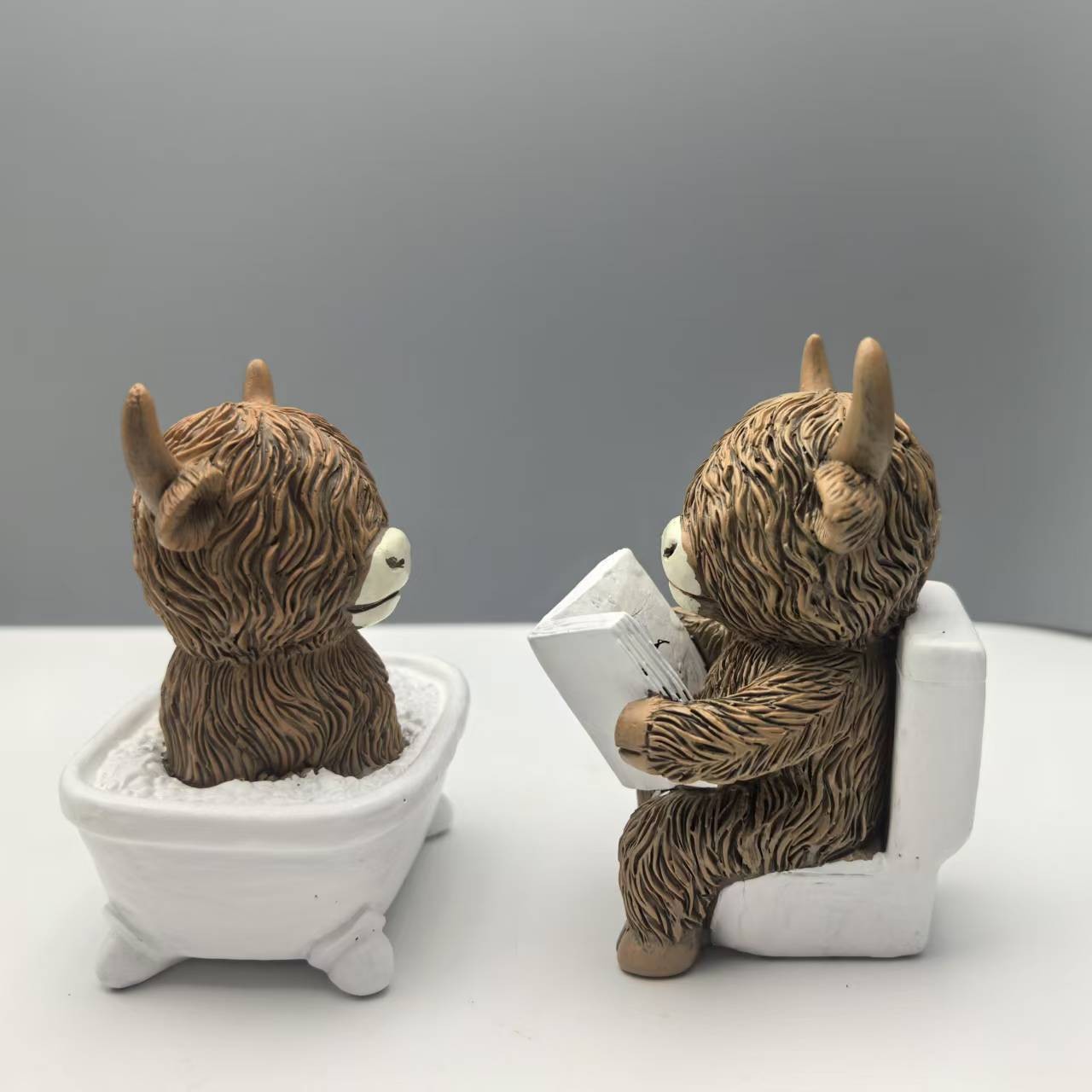 Cute Scottish Highland Cow Res - Home Of The Year Bathroom reseña y precio