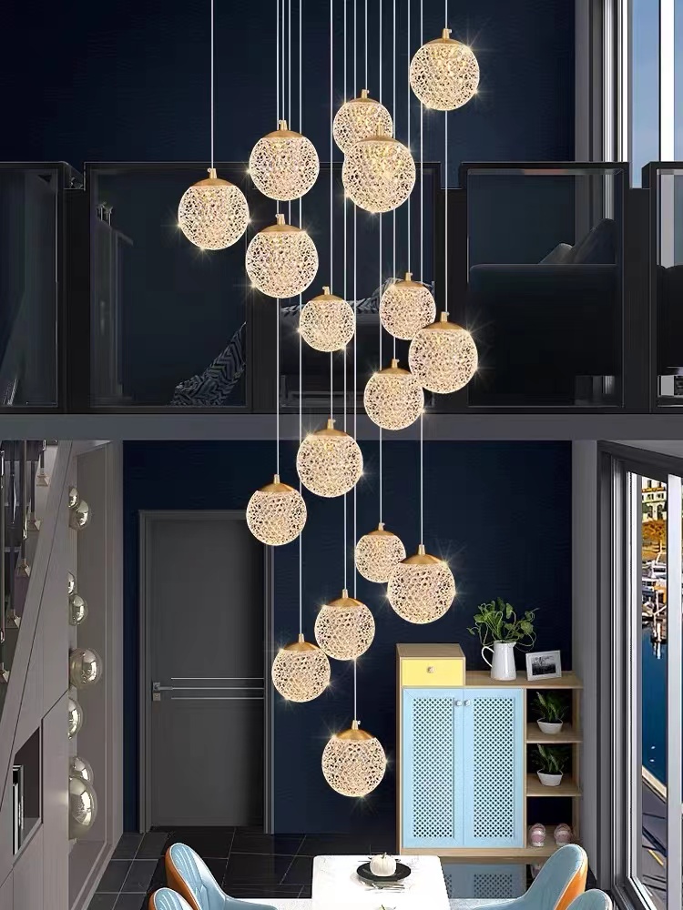 LED Staircase Long Chandelier  - Home Of The Year Bathroom reseña y precio