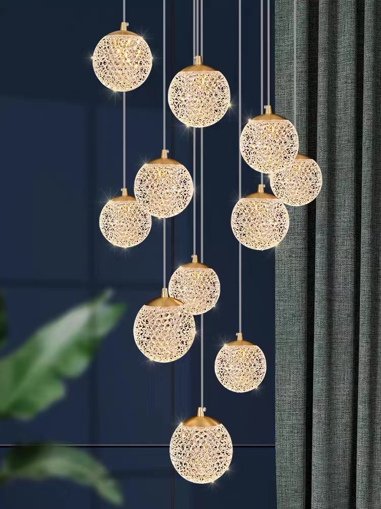 LED Staircase Long Chandelier  - Home Of The Year Bathroom reseña y precio