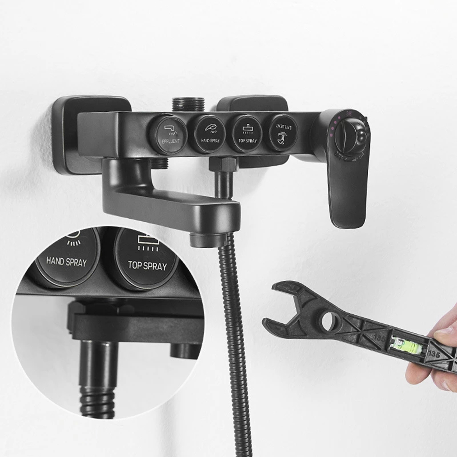 Shower Mixing Valve Wrench Dua - Home Bathroom Hardware reseña y precio