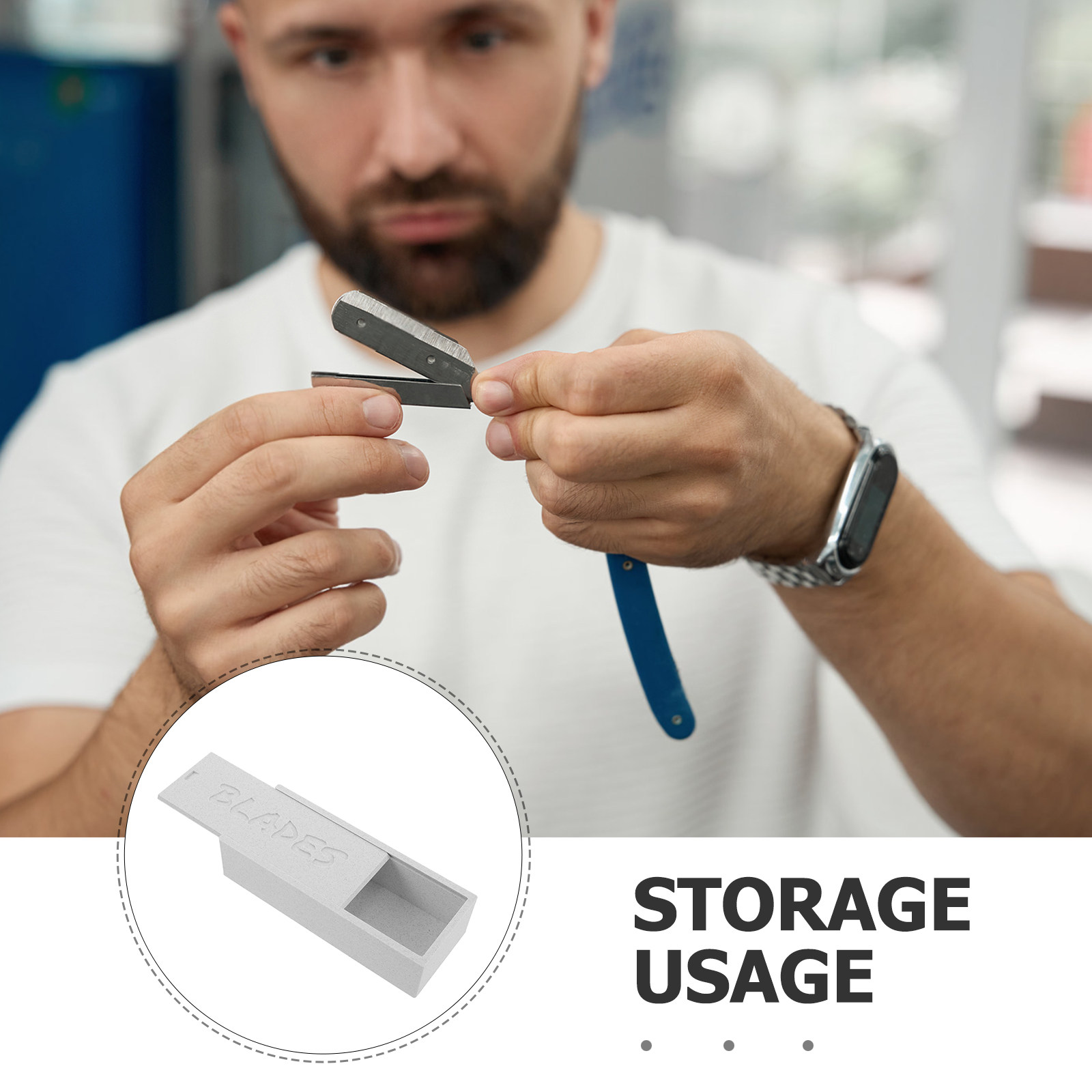 White Double Compartment Blade - Home One Bathroom Accessories reseña y precio