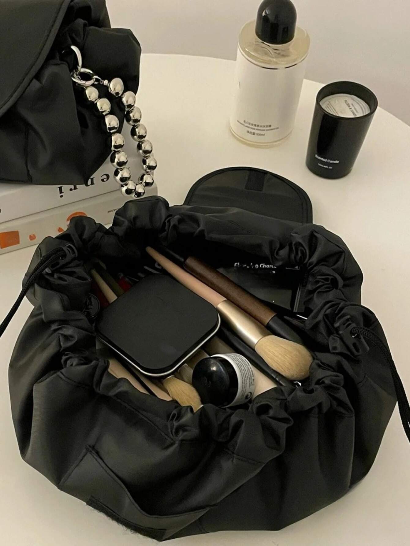 1pc Cosmetic Storage Bag, Trav - Home Essentials Bathroom Storage reseña y precio