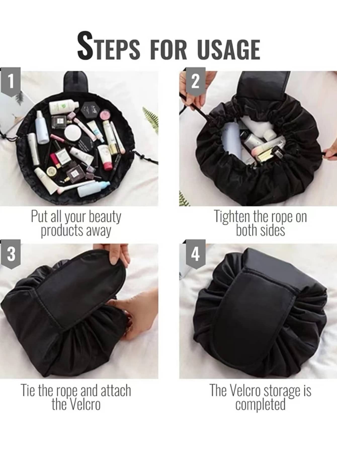1pc Cosmetic Storage Bag, Trav - Home Essentials Bathroom Storage reseña y precio