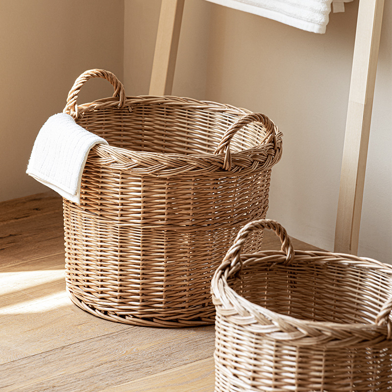 Woven Laundry Hamper with Hand - Home Essentials Bathroom Storage reseña y precio