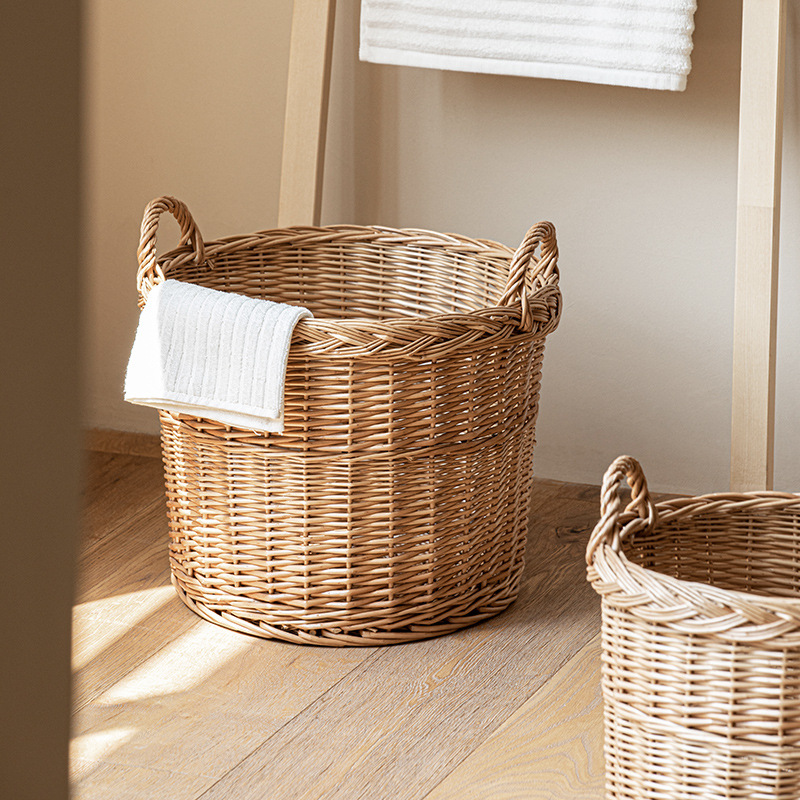 Woven Laundry Hamper with Hand - Home Essentials Bathroom Storage reseña y precio