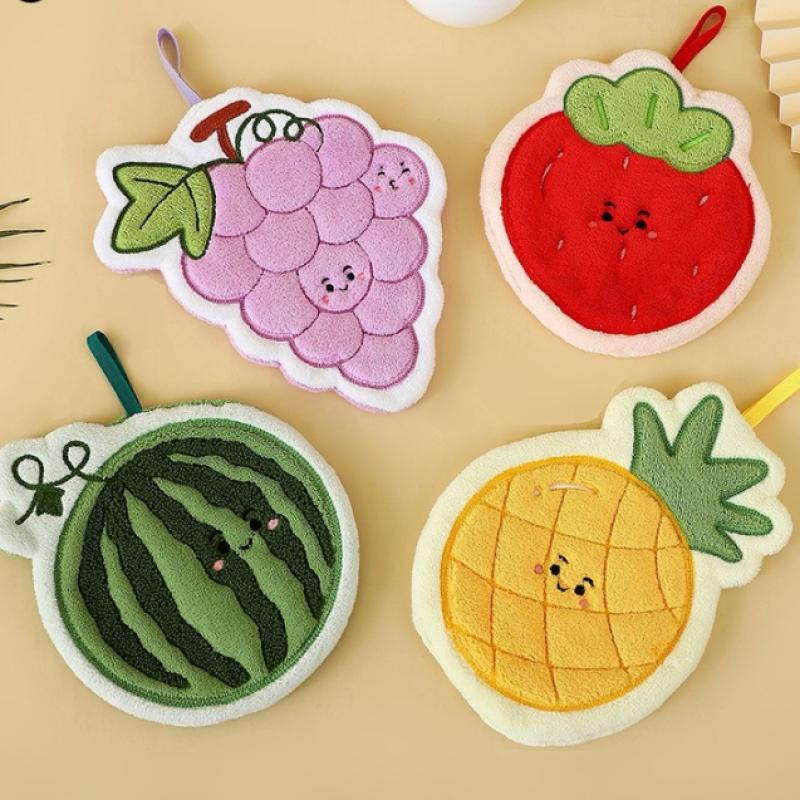 Fruit Hand Towel Kitchen Absor - Home Bathroom Supplies reseña y precio