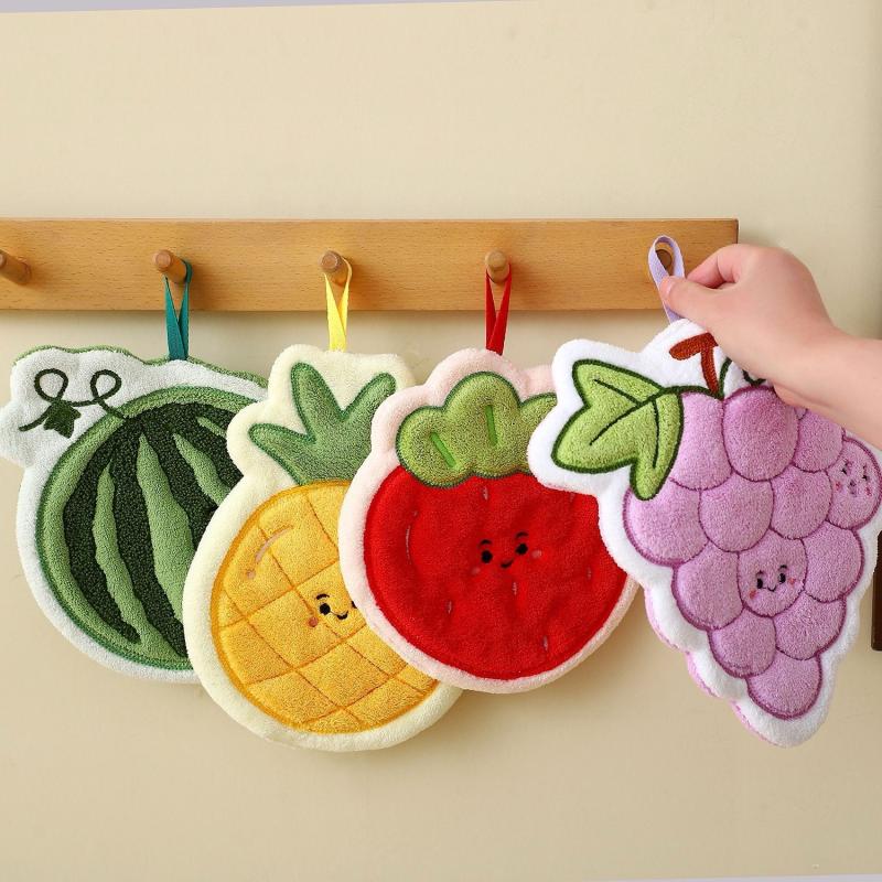 Fruit Hand Towel Kitchen Absor - Home Bathroom Supplies reseña y precio