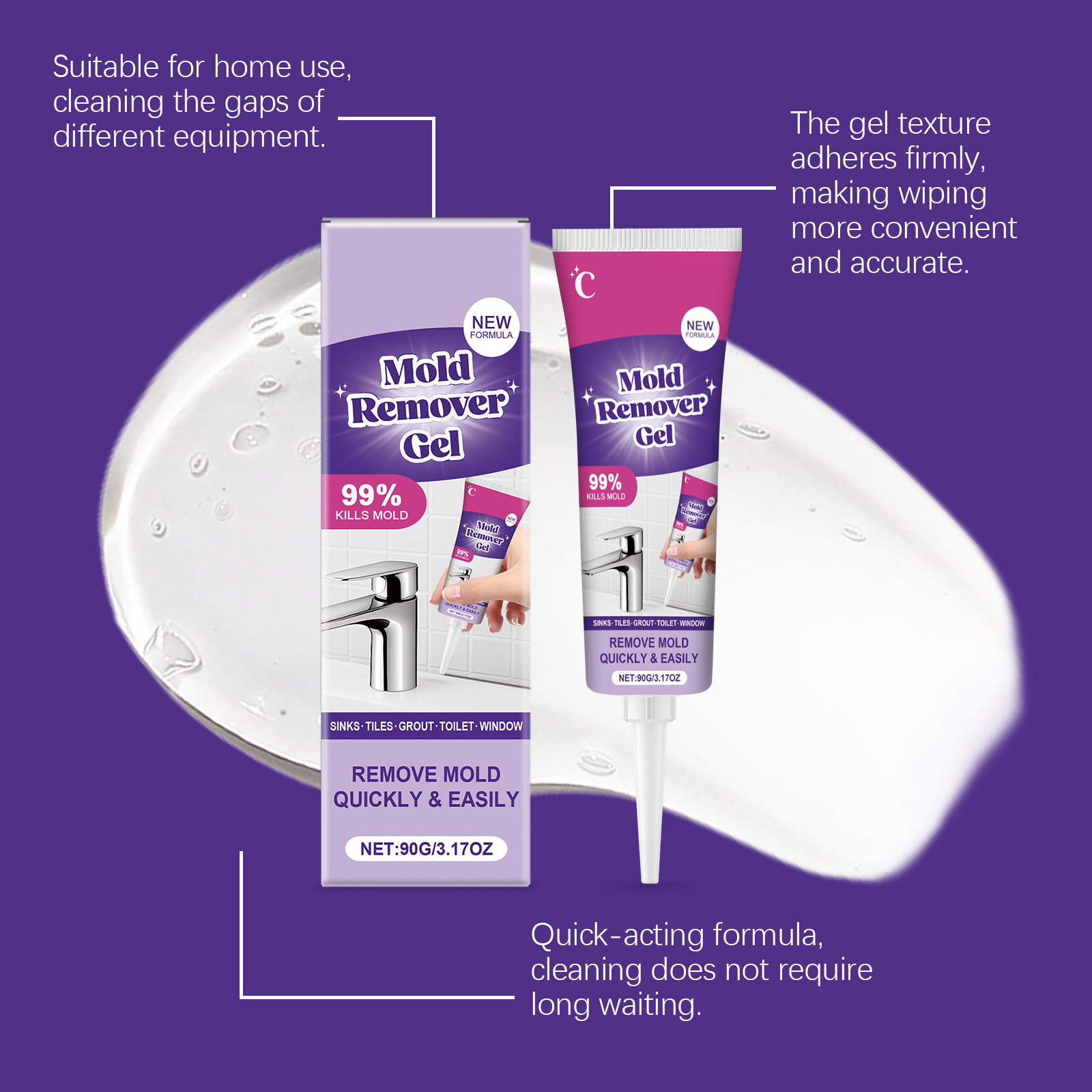 Powerful Household Cleaner Gel - Home Bathroom Cleaning Solution reseña y precio