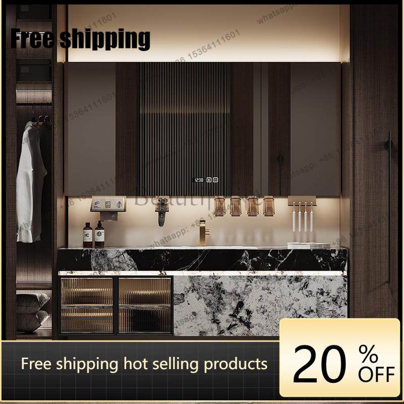 LJY Mirror Organizer Bathroom  - Home Bathroom Partition Wall reseña y precio