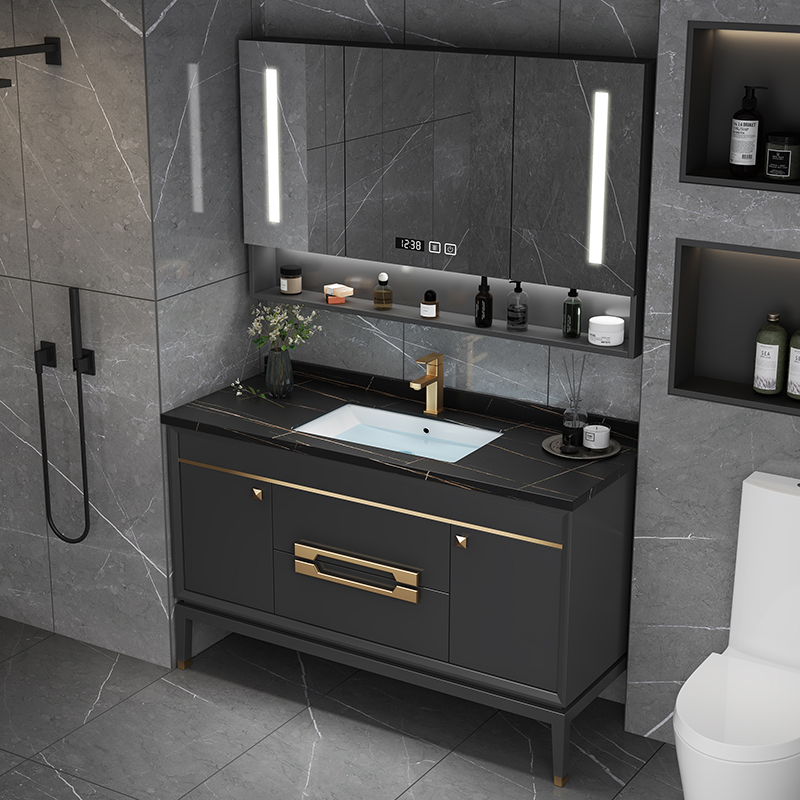 Black Sink Luxury Bathroom Cab - Home Bathroom Vanity Combo reseña y precio