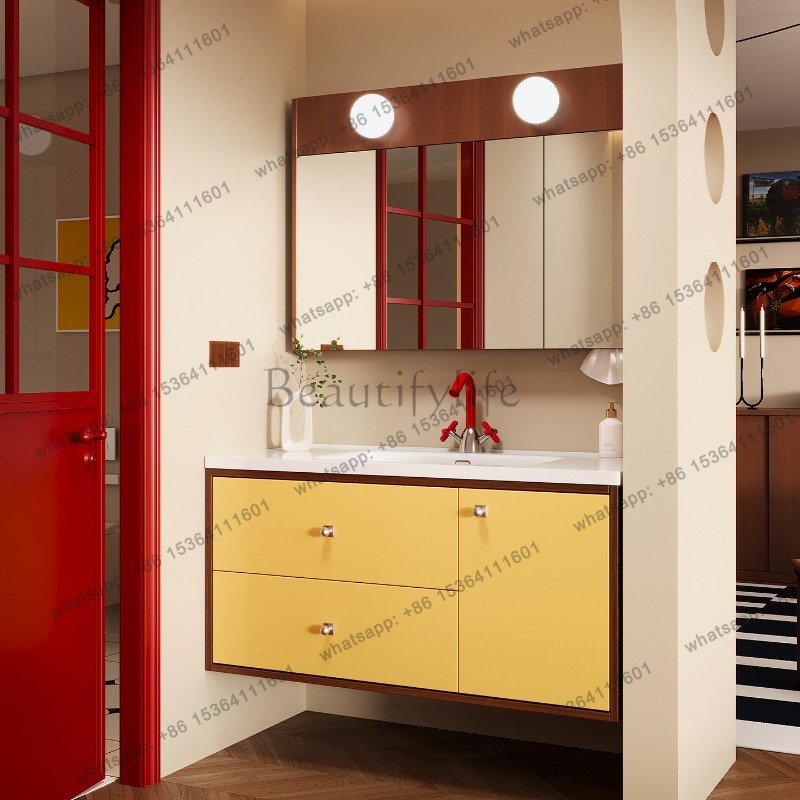 LJY Sink Wall Bathroom Cabinet - Home Bathroom Vanity Combo reseña y precio