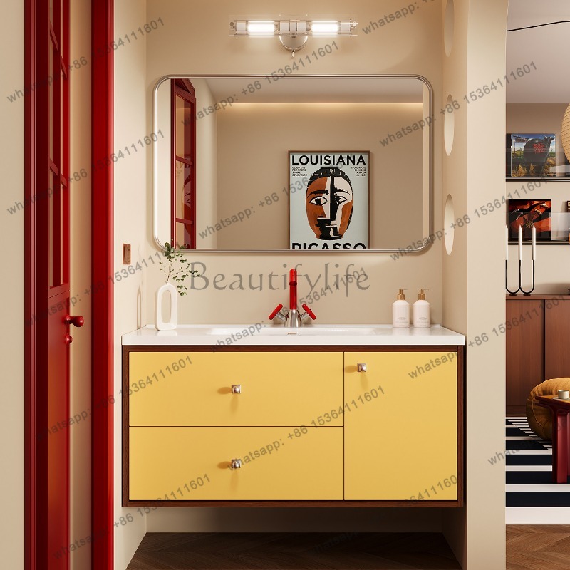 LJY Sink Wall Bathroom Cabinet - Home Bathroom Vanity Combo reseña y precio