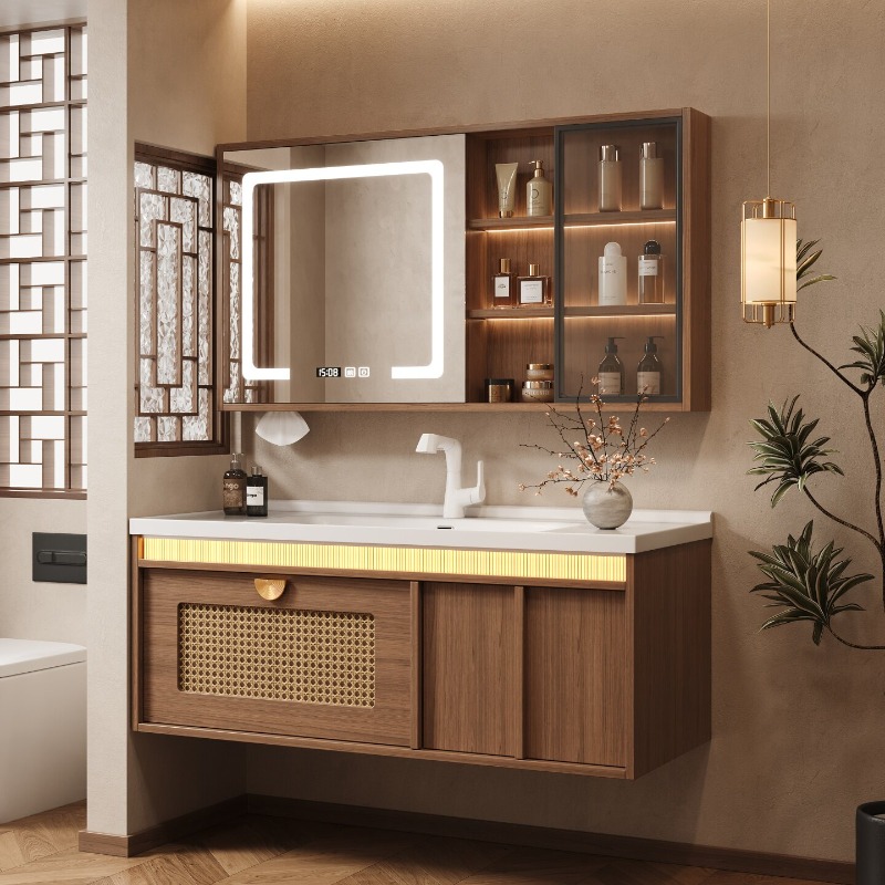 Wooden Storage Bathroom Cabine - Home Bathroom Partition Wall reseña y precio