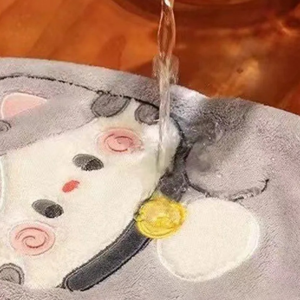 Cute Cat Hand Towel Quick Dryi - Home Bathroom Supplies reseña y precio