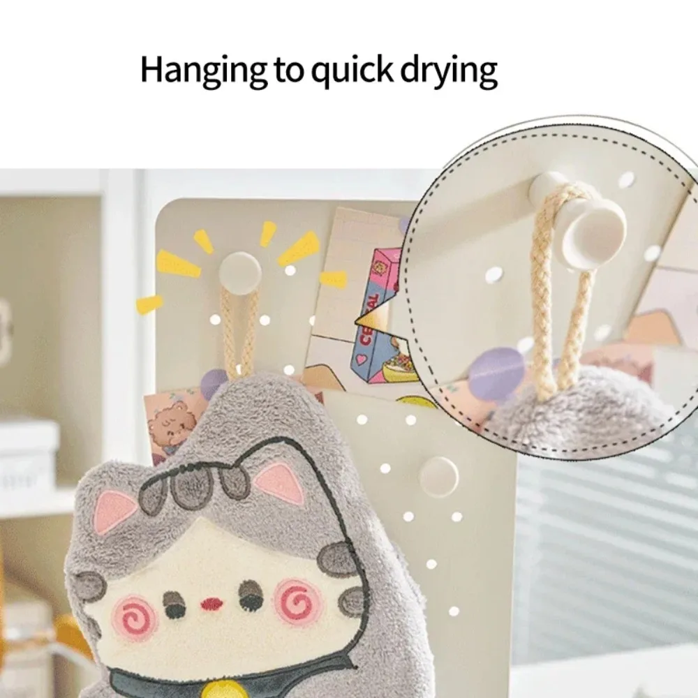 Cute Cat Hand Towel Quick Dryi - Home Bathroom Supplies reseña y precio
