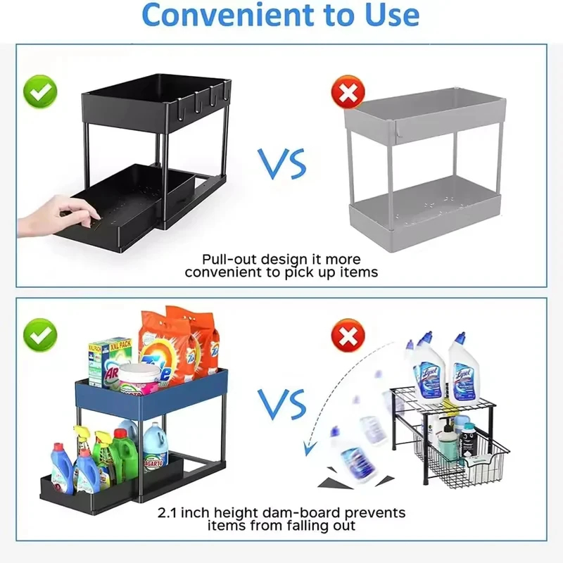 Under Sink Organizer 2 Layer S - Home Depot Bathroom Sink reseña y precio