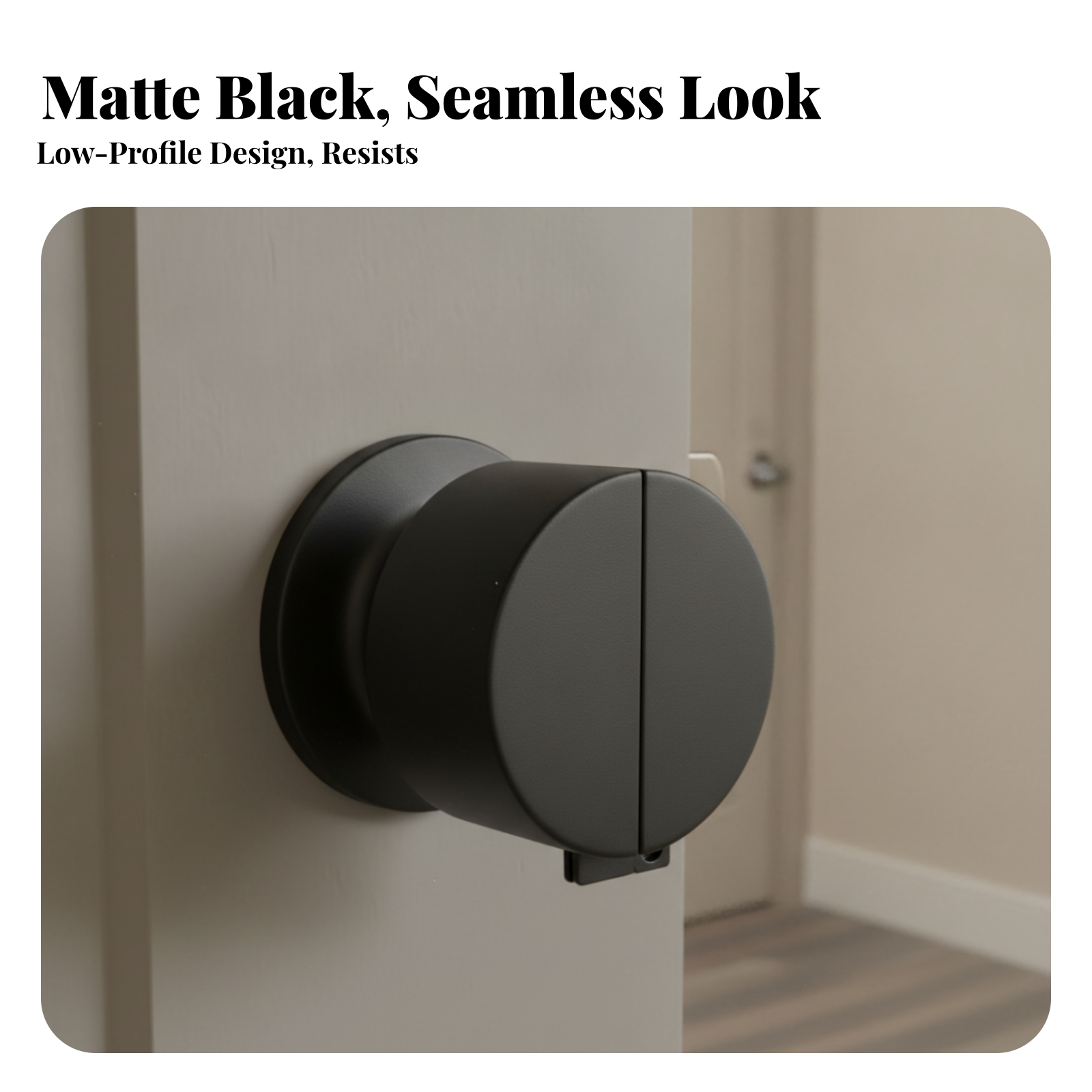 Door Knob Lockout Device Black - Home Bathroom Hardware reseña y precio