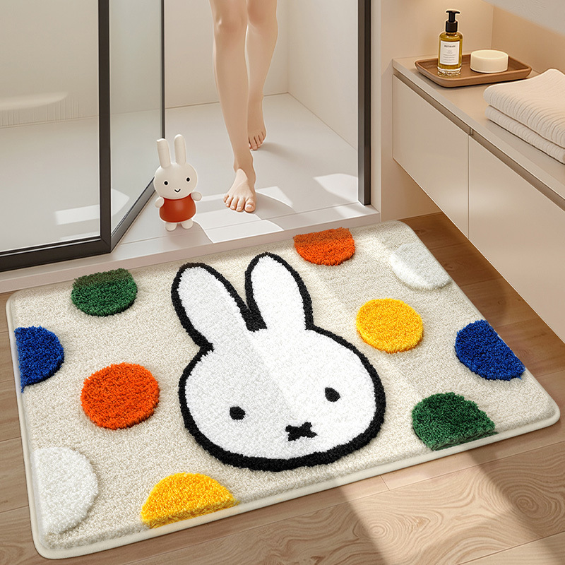Kawaii Miffy Floor Mat Cartoon - Home Goods Bathroom Accessories reseña y precio
