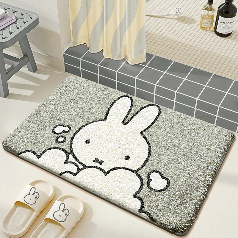 Kawaii Miffy Floor Mat Cartoon - Home Goods Bathroom Accessories reseña y precio
