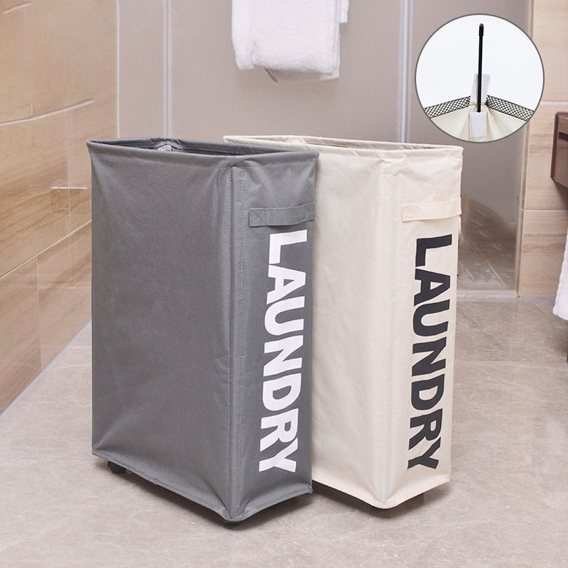 Foldable Fabric Laundry Hamper - Home Essentials Bathroom Storage reseña y precio