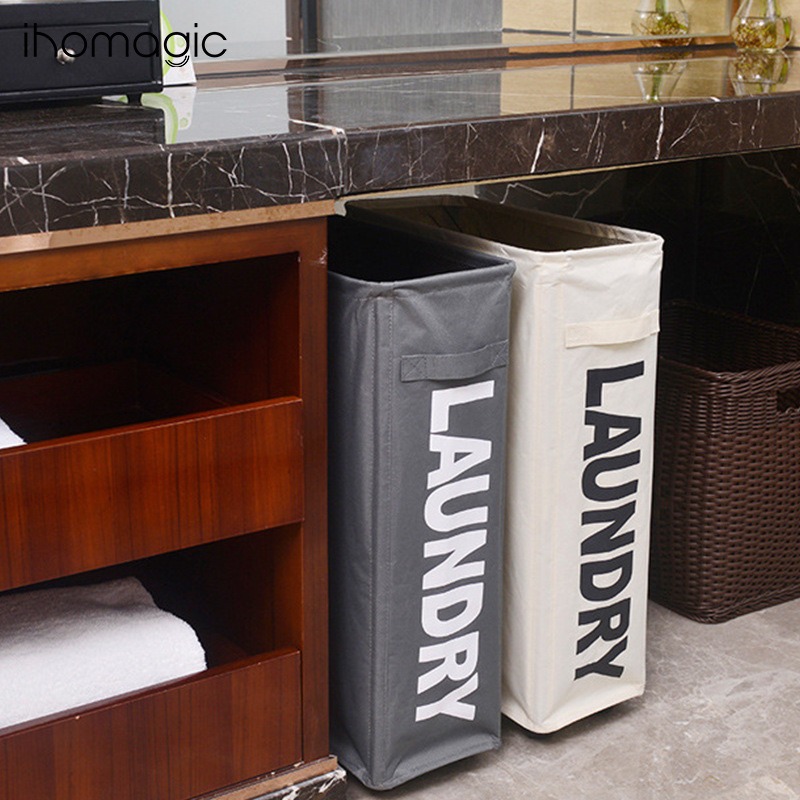 Foldable Fabric Laundry Hamper - Home Essentials Bathroom Storage reseña y precio