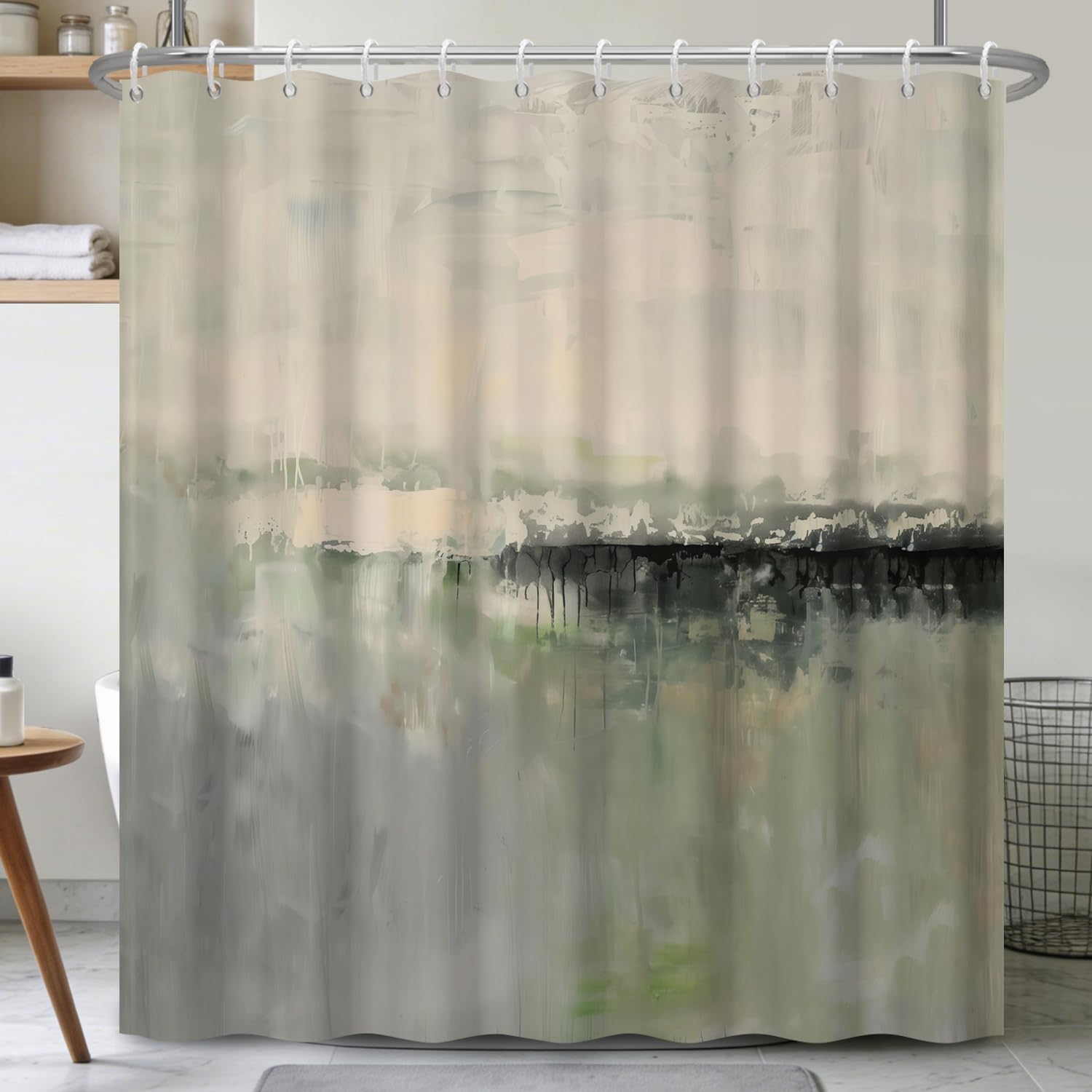 Waterproof Abstract Watercolor - Home Bathroom Spa Ideas reseña y precio