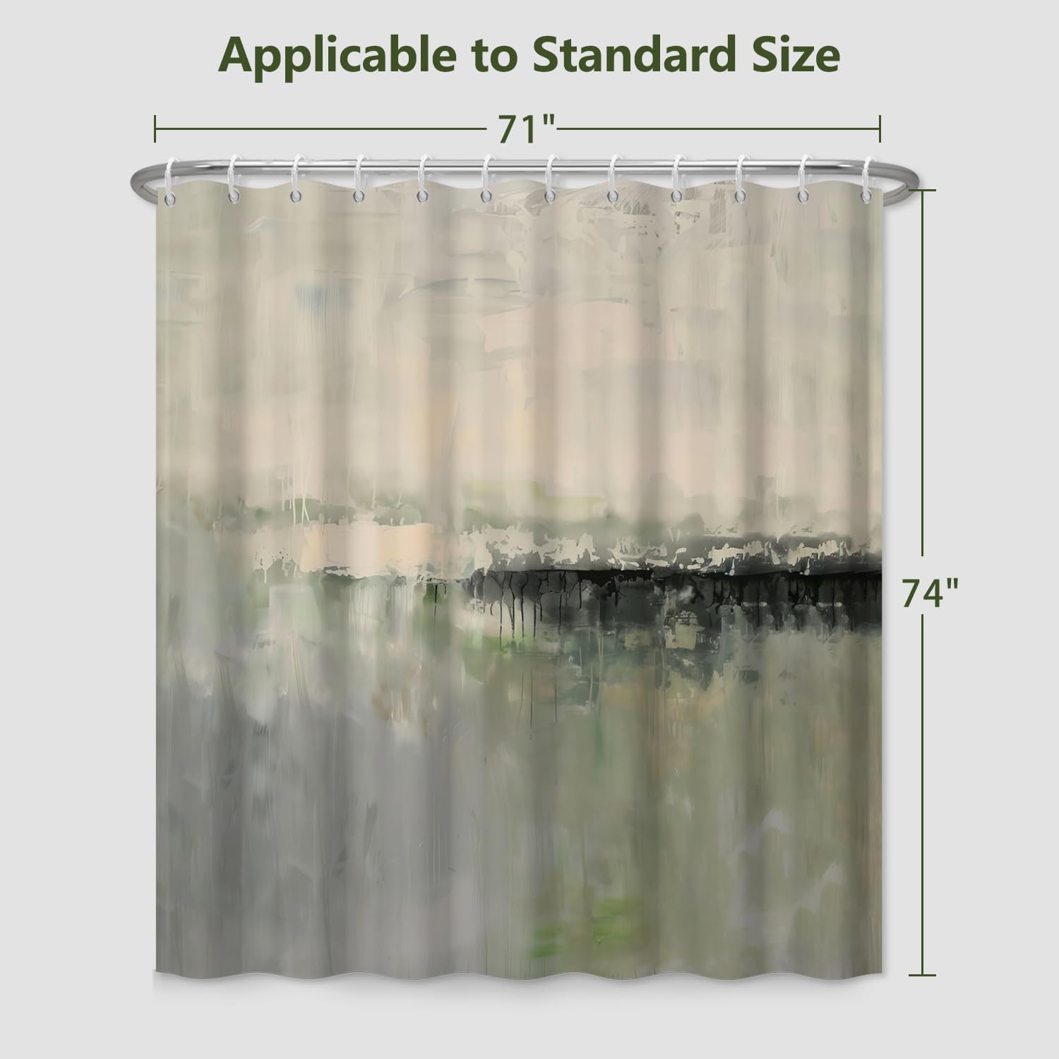 Waterproof Abstract Watercolor - Home Bathroom Spa Ideas reseña y precio