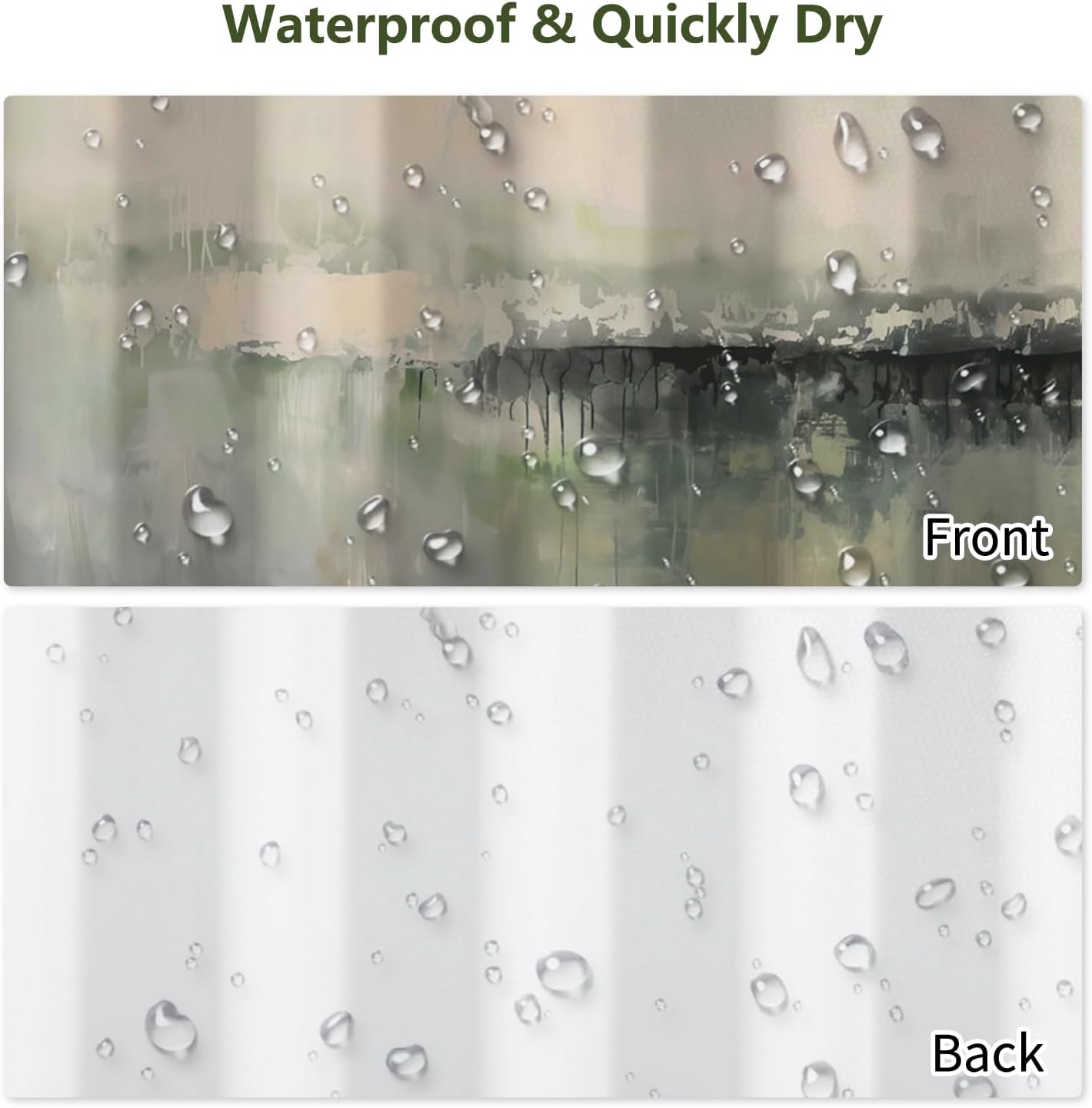 Waterproof Abstract Watercolor - Home Bathroom Spa Ideas reseña y precio