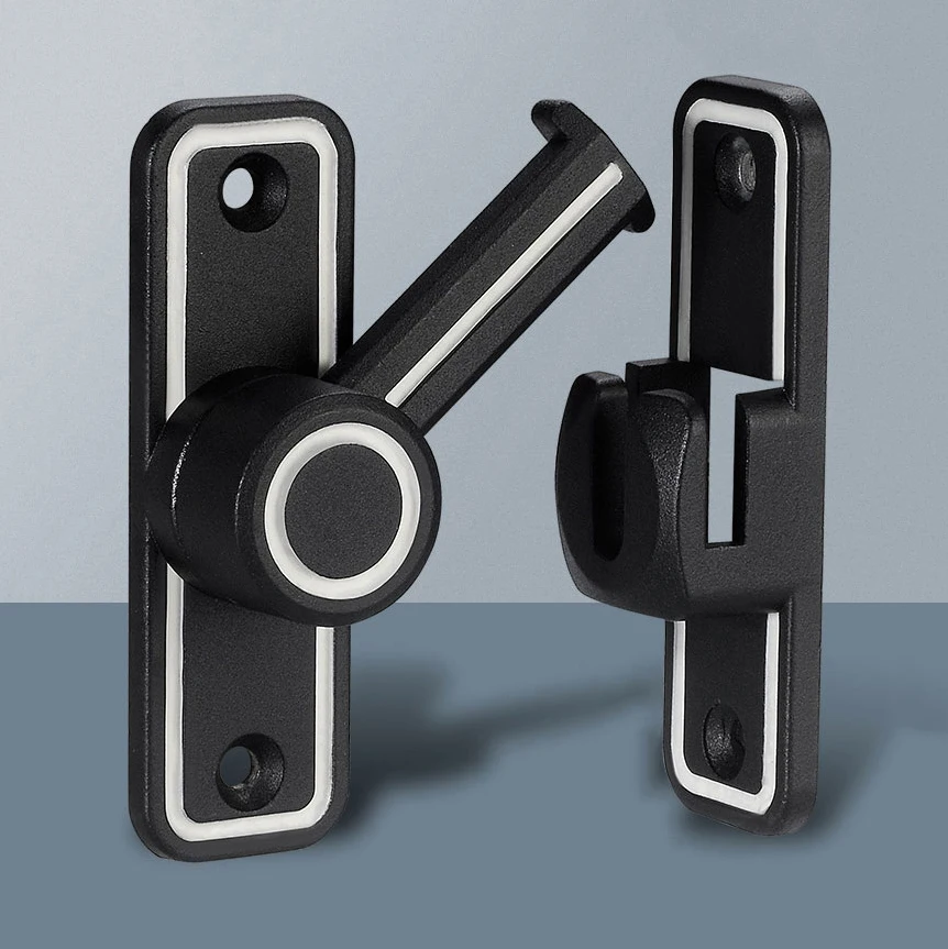 Black Luminous Barn Door Latch - Home Bathroom Hardware reseña y precio