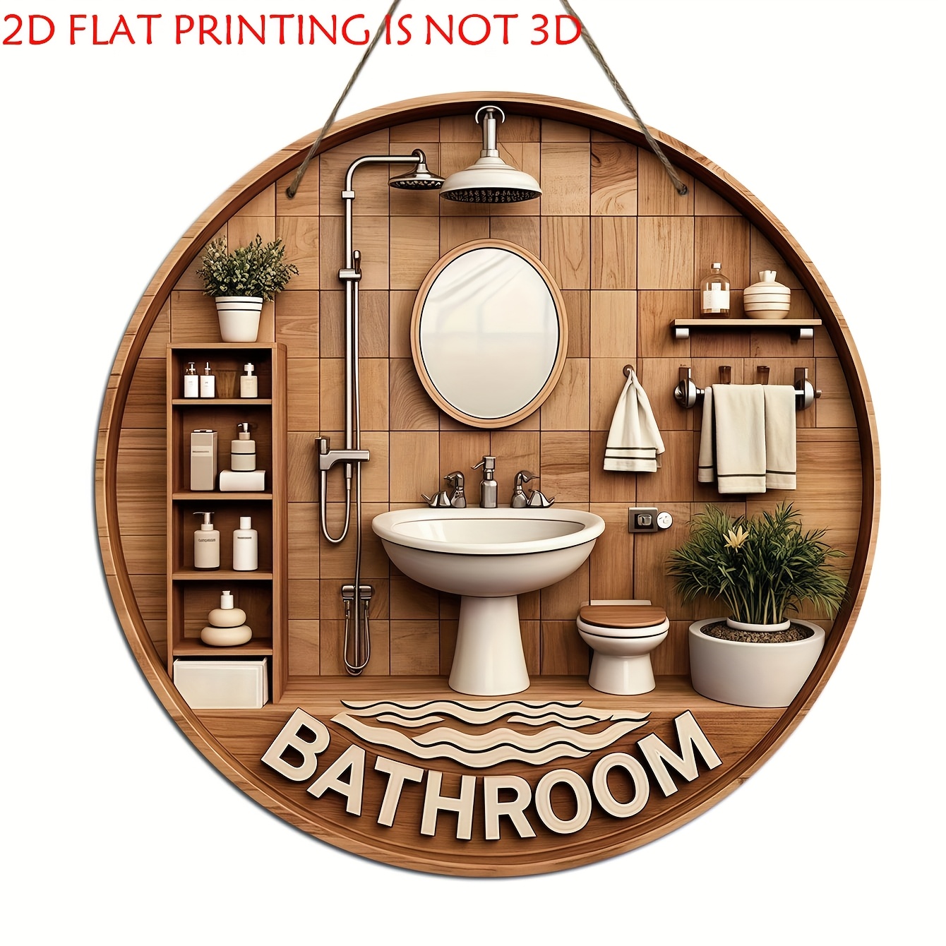 One 2D flat circular bathroom  - Home Of The Year Bathroom reseña y precio