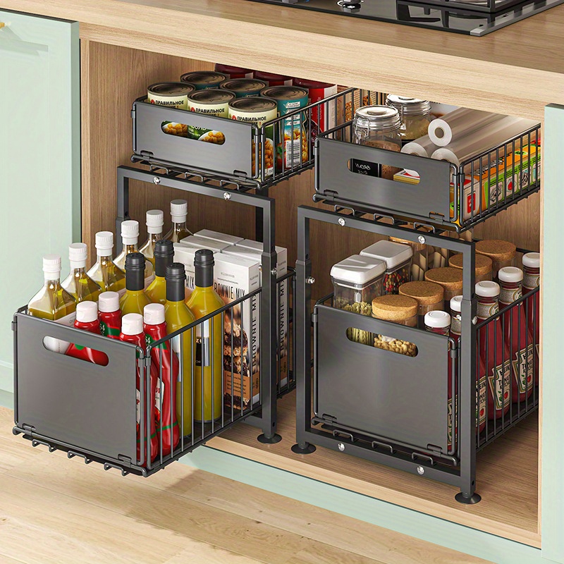 2 Tier Slide Out Cabinet Organ - Home Depot Bathroom Sink reseña y precio