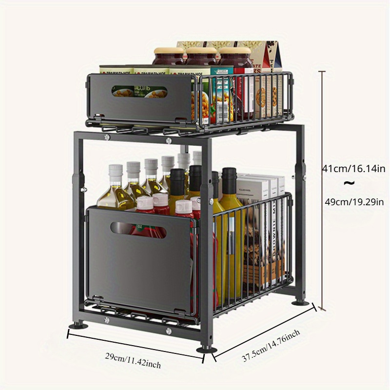 2 Tier Slide Out Cabinet Organ - Home Depot Bathroom Sink reseña y precio