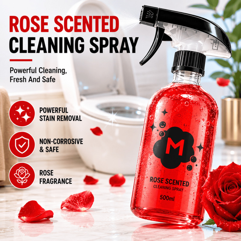 Toilet Cleaner Rose Fragrance  - Home Bathroom Cleaning Solution reseña y precio