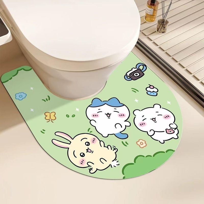 Cute Chiikawa U Shaped Toilet  - Home One Bathroom Accessories reseña y precio