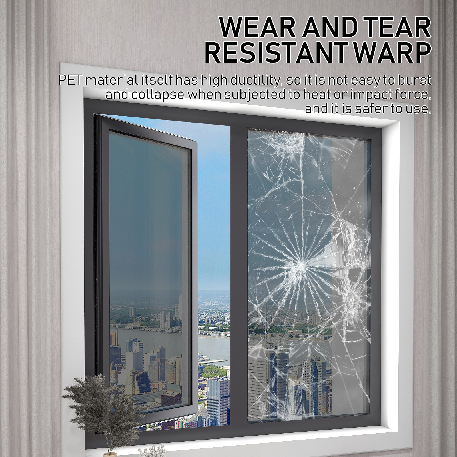 50Cmx200Cm Privacy Window Film - Home Bathroom Window Tint reseña y precio