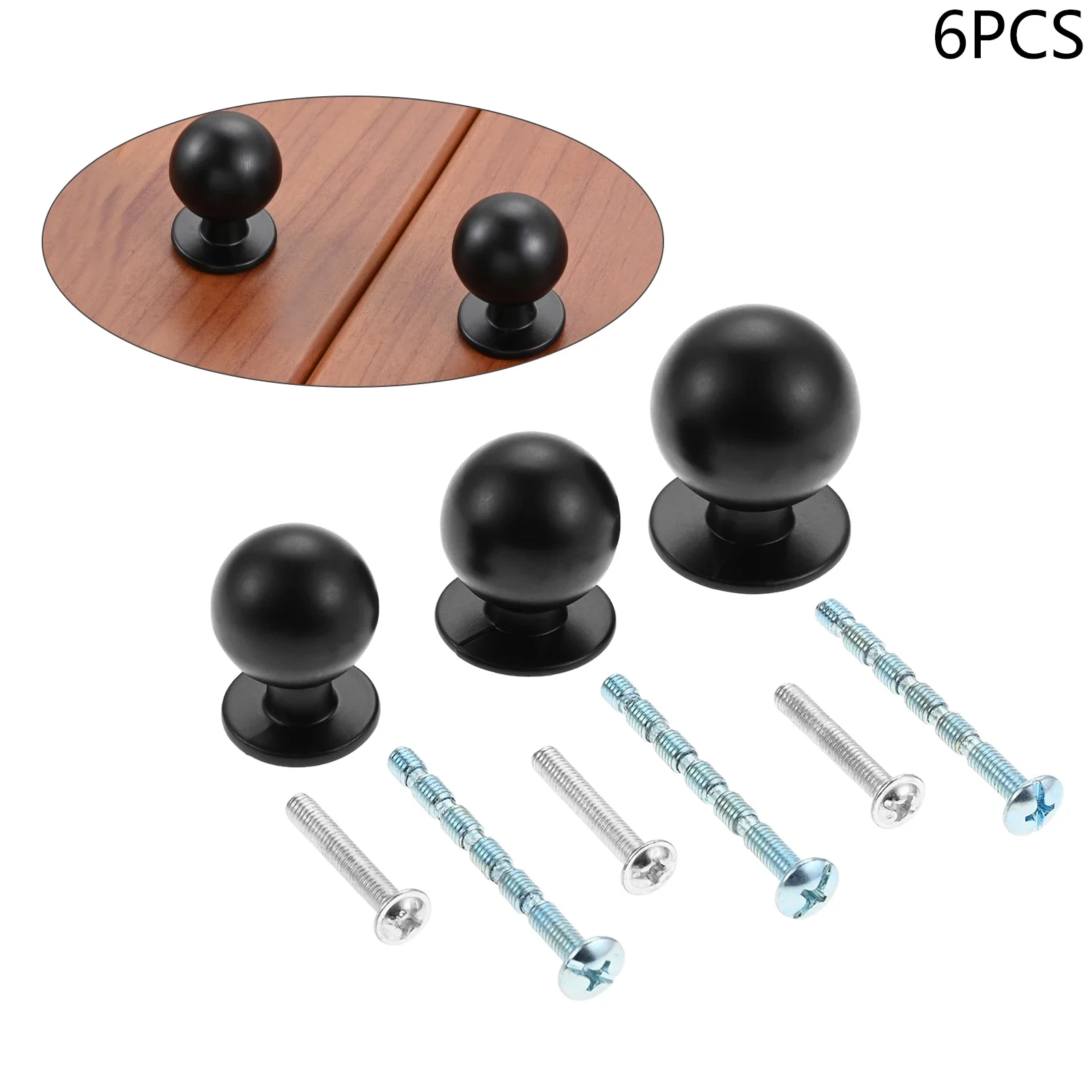 6pcs Black Modern Cabinet Door - Home Hardware Bathroom Cabinets reseña y precio