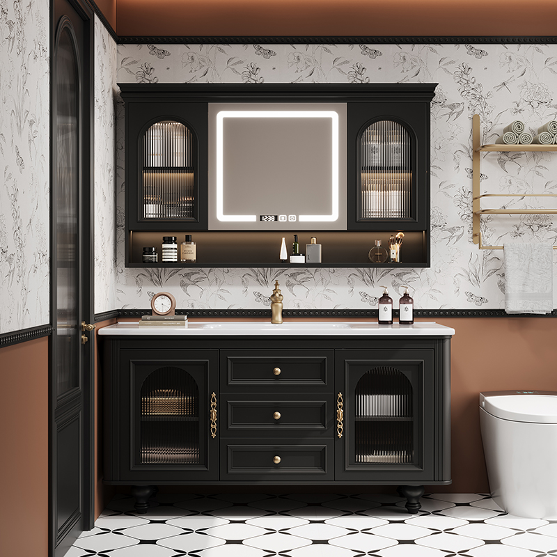French Retro Bathroom Cabinet  - Home Bathroom Vanity Combo reseña y precio